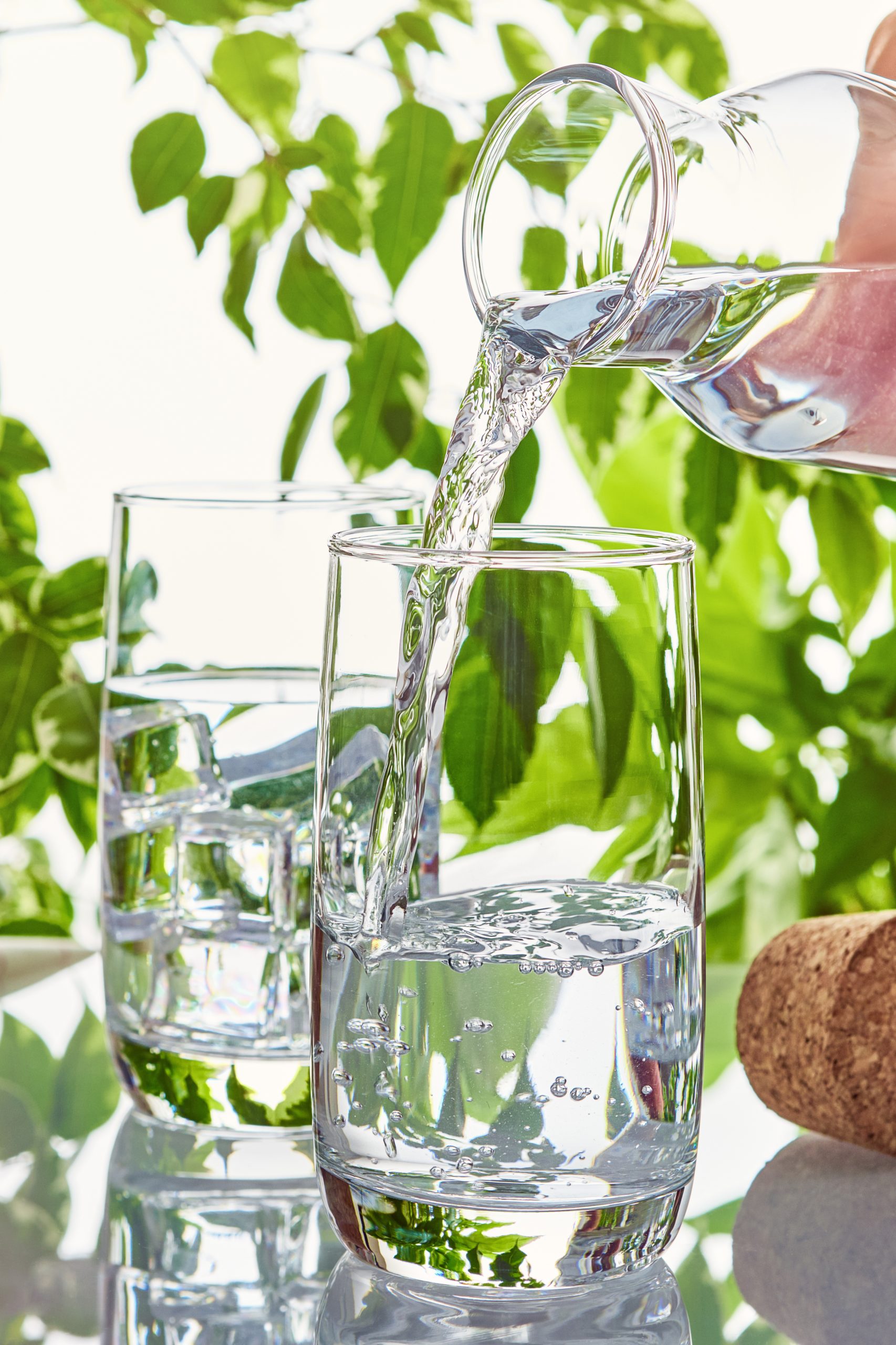 Water in a glass
